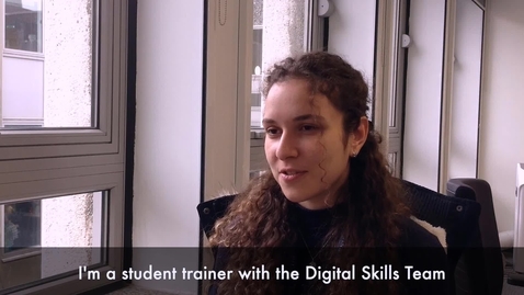 Thumbnail for entry Tina Maria Abu-Hanna, Digital Skills Student Trainer