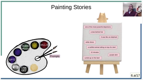 Thumbnail for entry AI &amp; Storytelling, Invited Lecture for Abertay University - Part 2: Painting Stories