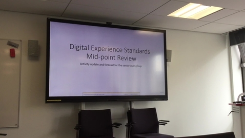 Thumbnail for entry Digital Experience Standards User Group Briefing 2