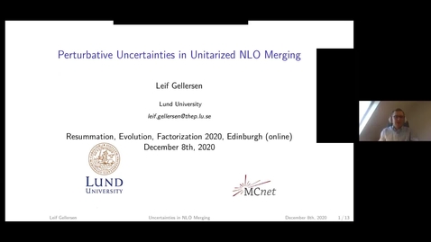 Thumbnail for Leif Gellersen- Perturbative uncertainties in unitarized NLO merging