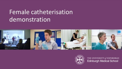 Thumbnail for entry Female Catheterisation