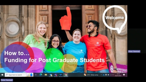 Thumbnail for entry How to... Funding for postgraduate students (PGT/PGR)