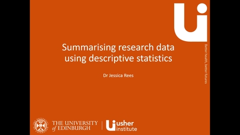 Thumbnail for entry Descriptive statistics