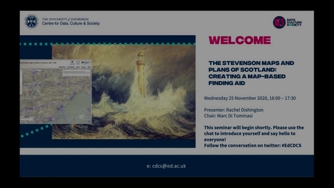 Thumbnail for The Stevenson Maps and Plans of Scotland: Creating a Map-Based Finding Aid