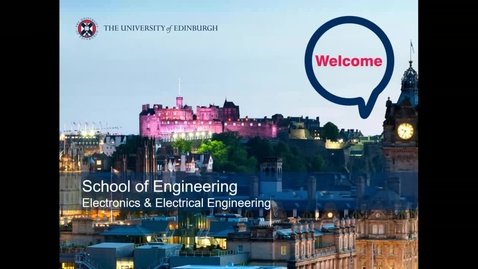 Thumbnail for Electrical &amp; Electronic Engineering New Students Welcome Talk