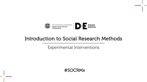 Thumbnail for Experimental interventions