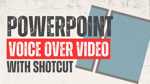 Thumbnail for How to edit a lecture video including slides in Shotcut