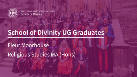 Thumbnail for Fleur Moorhouse graduated in Religious Studies MA (Hons)
