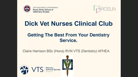 Thumbnail for entry 29th September - Nurses Clinical Club - Dentistry