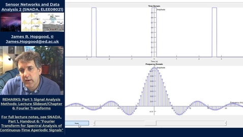 Thumbnail for Topic 30:  Intuitive Derivation of the Fourier Transform from Complex Fourier Series (SNADA, Chapter 6)