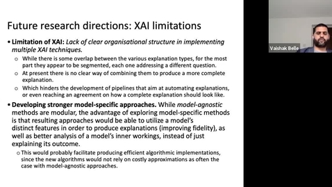 Thumbnail for XAI Lecture Recording - Future Directions (Part 2)