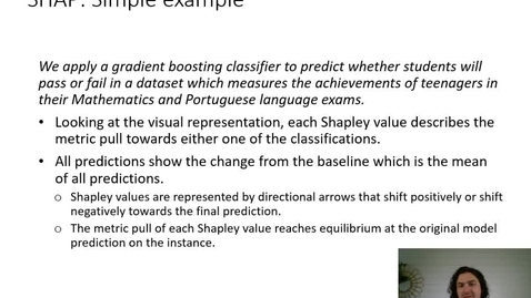 Thumbnail for XAI Lecture Recording - SHAP (Part 3)