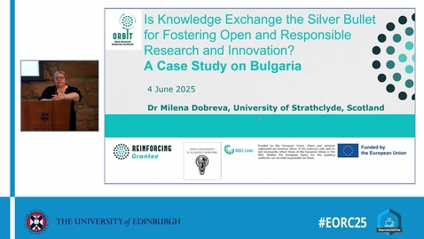 Thumbnail for Is Knowledge Exchange the Silver Bullet for Fostering Open and Responsible Research and Innovation? A Case Study on Bulgaria | Milena Dobreva
