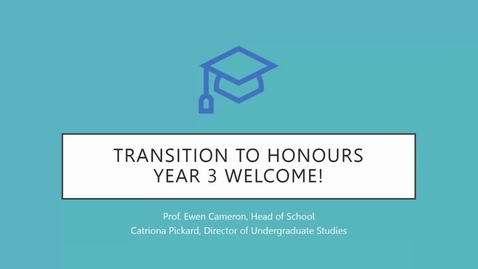 Thumbnail for entry Transition to Honours