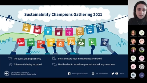 Thumbnail for entry Sustainability Champions Gathering - 2021