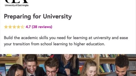 Thumbnail for entry FutureLearn: Preparing for University