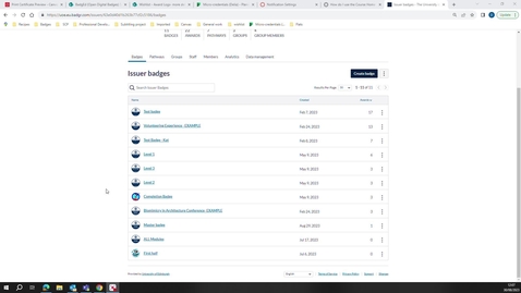 Thumbnail for Badge notification email