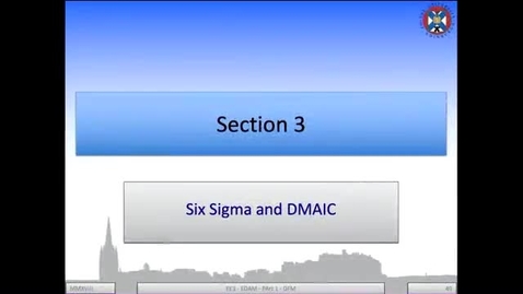 Thumbnail for entry 2b - Six Sigma and DMAIC