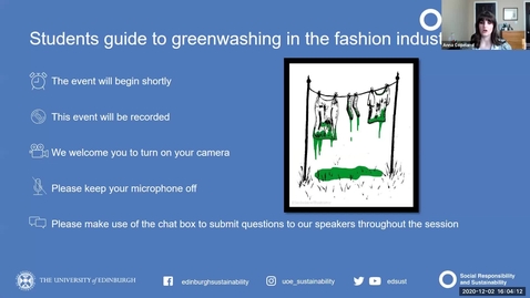 Thumbnail for entry Student's guide to greenwashing in the fashion industry