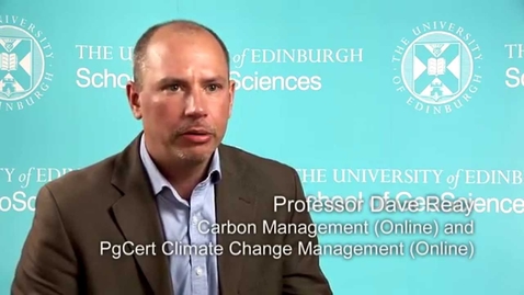 Thumbnail for Dave Reay - MSc Carbon Management (online)