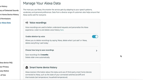 Thumbnail for entry Alexa Privacy Settings (Part 5): What happens when you choose to delete data