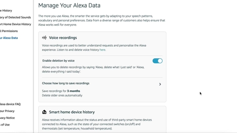 Thumbnail for Alexa Privacy Settings (Part 5): What happens when you choose to delete data