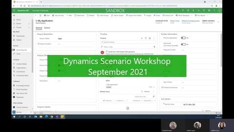 Thumbnail for entry Dynamics Scenario Workshop Recording Sept 2021
