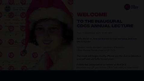Thumbnail for CDCS Annual Lecture: Aimée Morrison