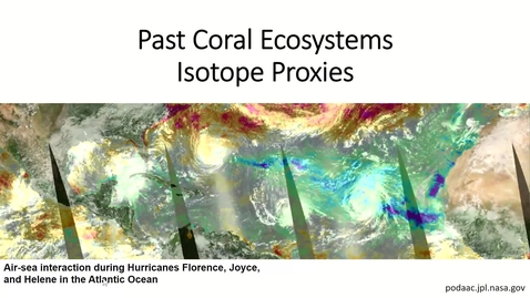 Thumbnail for entry isotopes as environmental proxies in corals