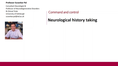 Thumbnail for Command and Control - Neurological History Taking