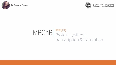 Thumbnail for A3. Protein synthesis.mp4