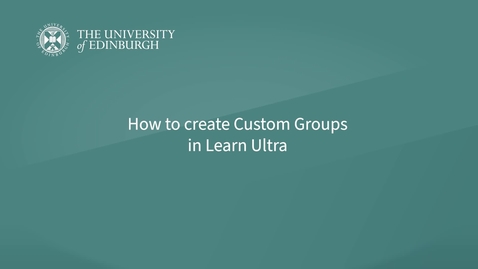 Thumbnail for Learn Ultra: Creating Groups