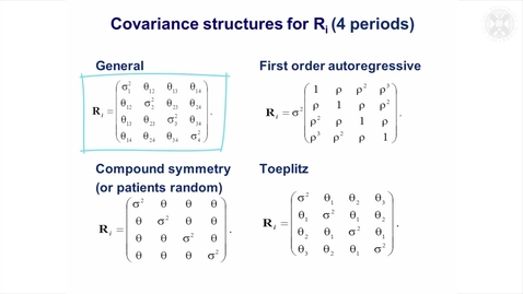 Thumbnail for entry 4. Covariance Pattern Model