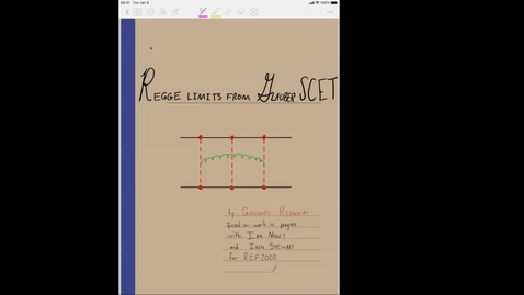 Thumbnail for entry REF2020: Gregory Ridgway- The Regge limit at NNLL with SCET