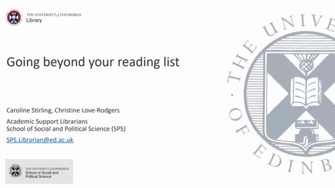 Thumbnail for Going Beyond Your Reading List (Oct 2022)