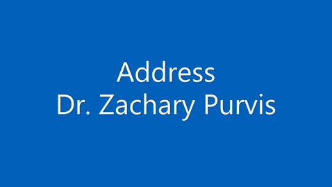 Thumbnail for entry Reformation 175 - Address - Zachary Purvis [Video]