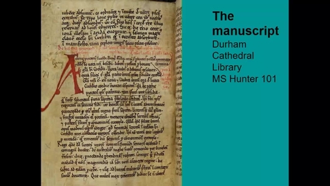 Thumbnail for Inside a Medieval Manuscript by Dr Sally Crumplin