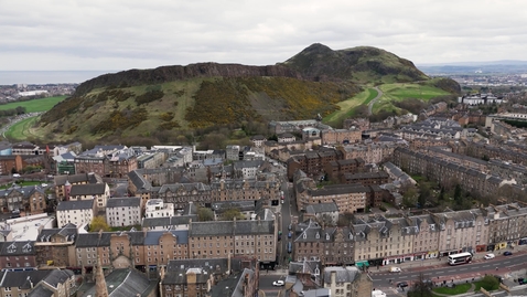 Thumbnail for Drone Arthur's Seat from George Sq tracking backwards