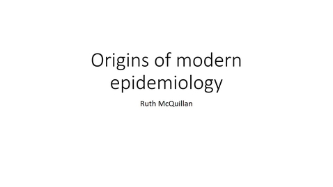 Thumbnail for entry Epi course 1.4 - History - Origins of modern