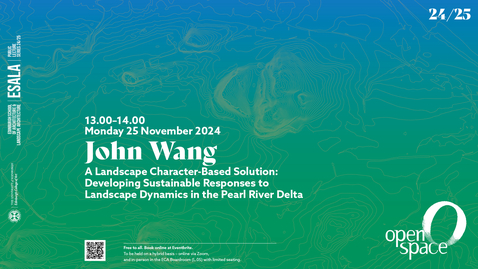 Thumbnail for OPENspace Seminar - Sijie (John) Wang 25.11.2024