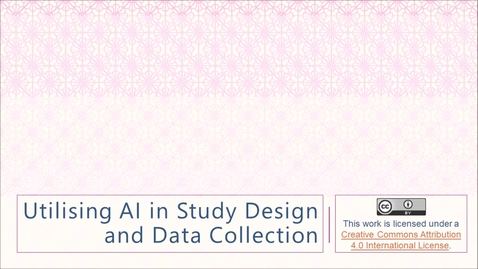 Thumbnail for Using Generative AI for Study Design and Data Generation