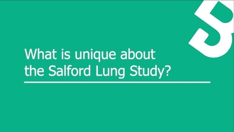 Thumbnail for Dr David Leather on the Salford Lung Study: Part 1