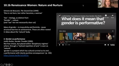 Thumbnail for 10.1b Renaissance Women, Nature and Nurture