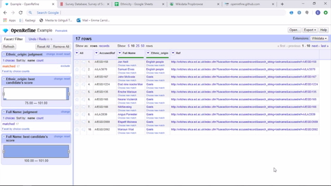 Thumbnail for entry OpenRefine Beginners Tutorial - how to process and reconcile datasets by Emma Carroll