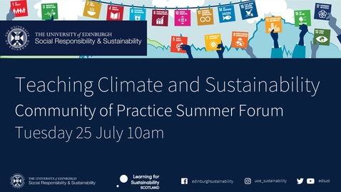 Thumbnail for Wicked Problems-Teaching Climate and Sustainability Summer Forum 2023