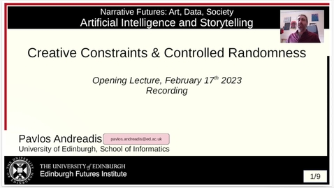 Thumbnail for entry [22/23] AI &amp; Storytelling - Opening Lecture