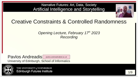 Thumbnail for [22/23] AI &amp; Storytelling - Opening Lecture