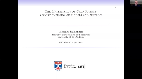 Thumbnail for UK-APASI in Mathematical Sciences: Nikolaos Sfakianakis