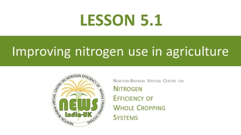Thumbnail for Lesson 5.1 | Improving nitrogen use in agriculture