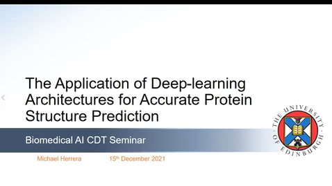 Thumbnail for entry Application of Deep-learning Architectures for Accurate Protein Structure Prediction